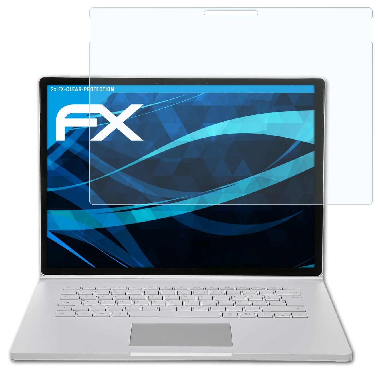 ATFOLIX 2x FX-Clear Displayschutz(für Microsoft Book (15 inch)) 3 Surface