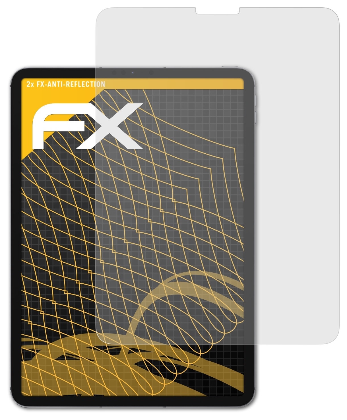 ATFOLIX 2x FX-Antireflex Displayschutz(für Apple 11 (2021)) Pro iPad
