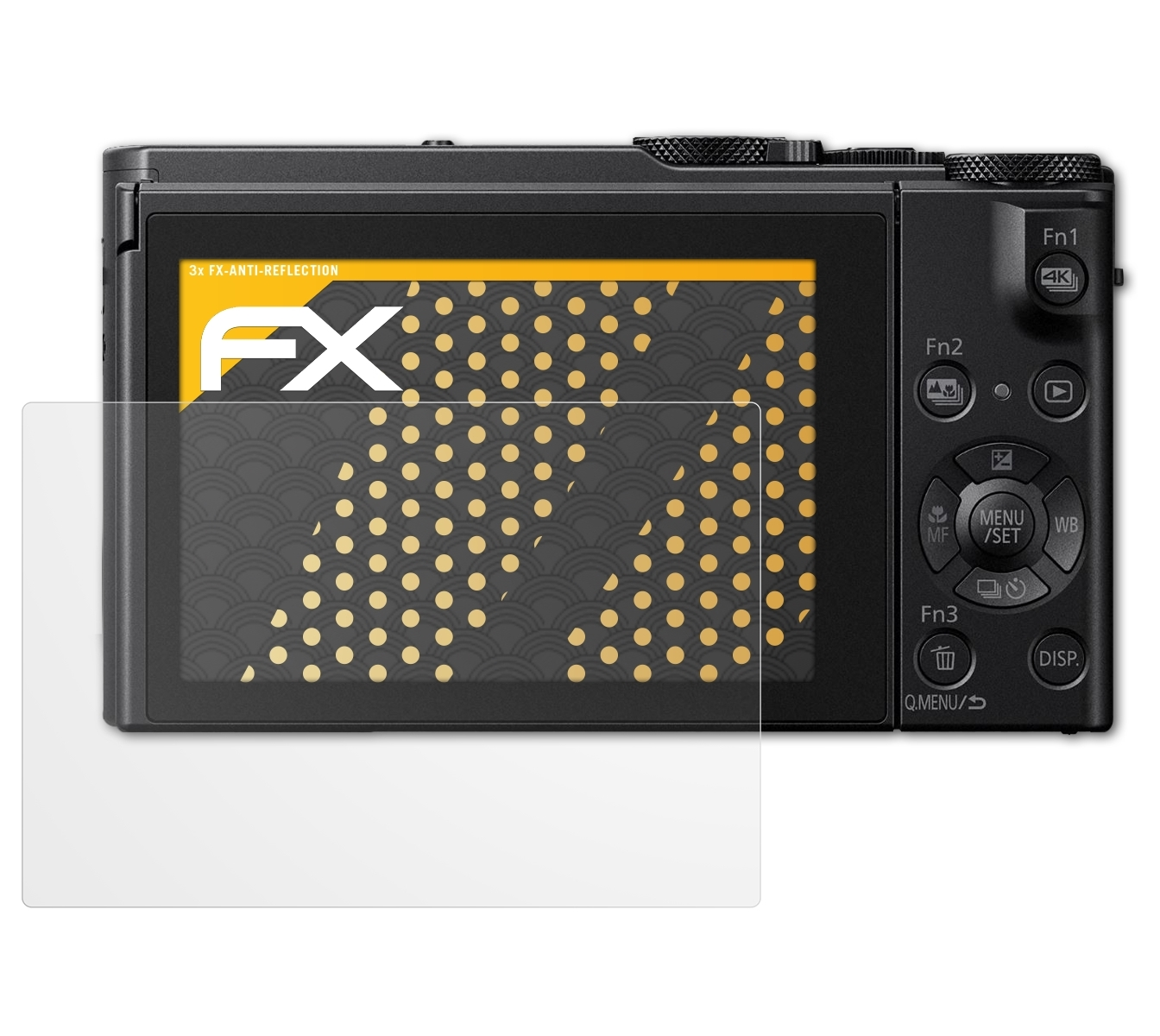 ATFOLIX 3x FX-Antireflex Displayschutz(für / Panasonic DMC-LX10 Lumix LX15)