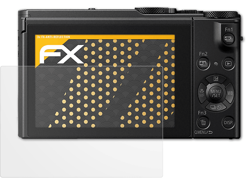 ATFOLIX 3x FX-Antireflex Displayschutz(für Panasonic Lumix DMC-LX10 / LX15)