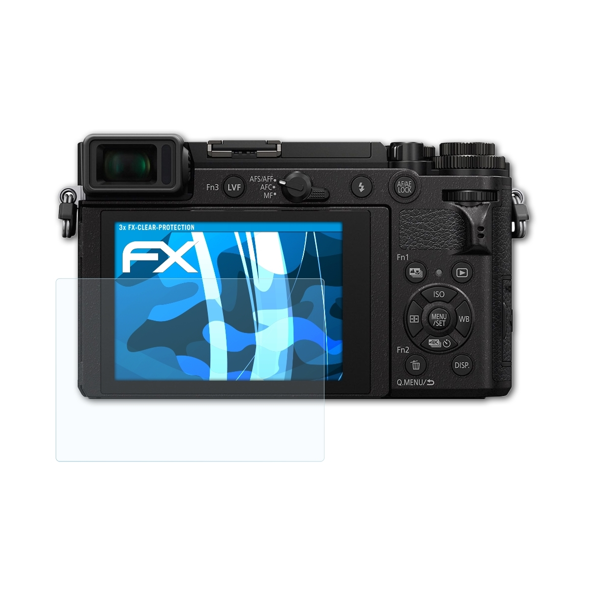 FX-Clear Displayschutz(für Lumix DC-GX9) 3x Panasonic ATFOLIX