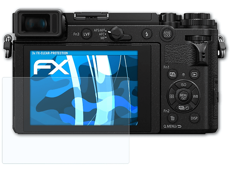 3x Lumix DC-GX9) Displayschutz(für ATFOLIX FX-Clear Panasonic
