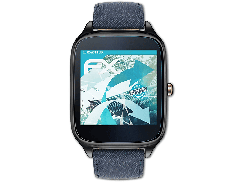 ATFOLIX 3x FX-ActiFleX Displayschutz(für Asus ZenWatch 2 (41 mm))