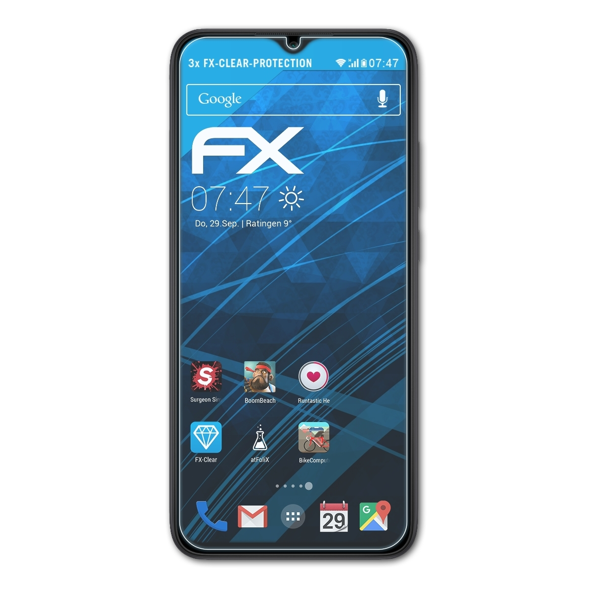 ATFOLIX 3x Xiaomi FX-Clear Redmi Displayschutz(für 9A)