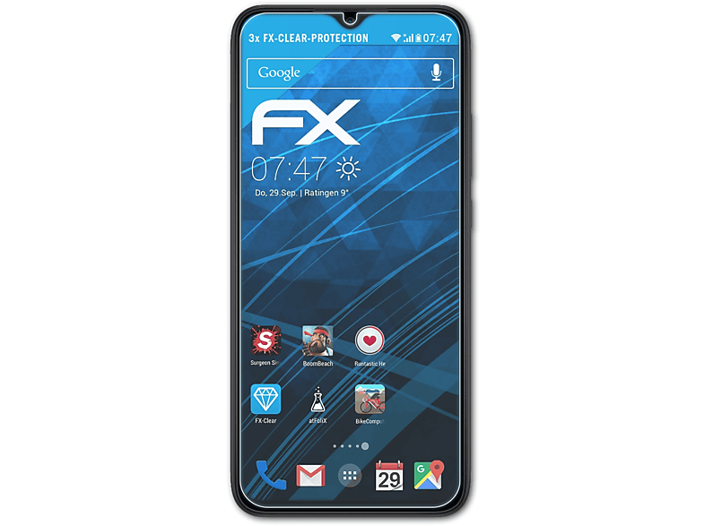 ATFOLIX 3x FX-Clear Redmi 9A) Displayschutz(für Xiaomi