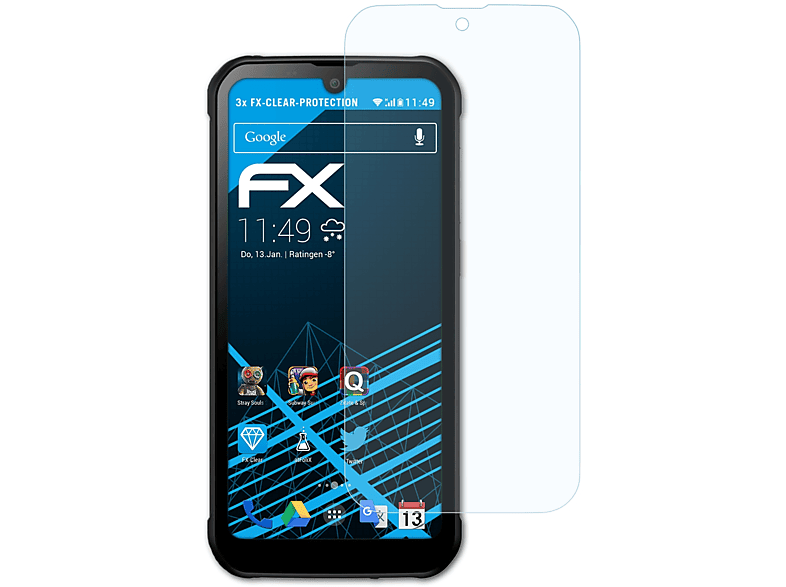 ATFOLIX 3x FX-Clear Displayschutz(für Gigaset Plus) GX290