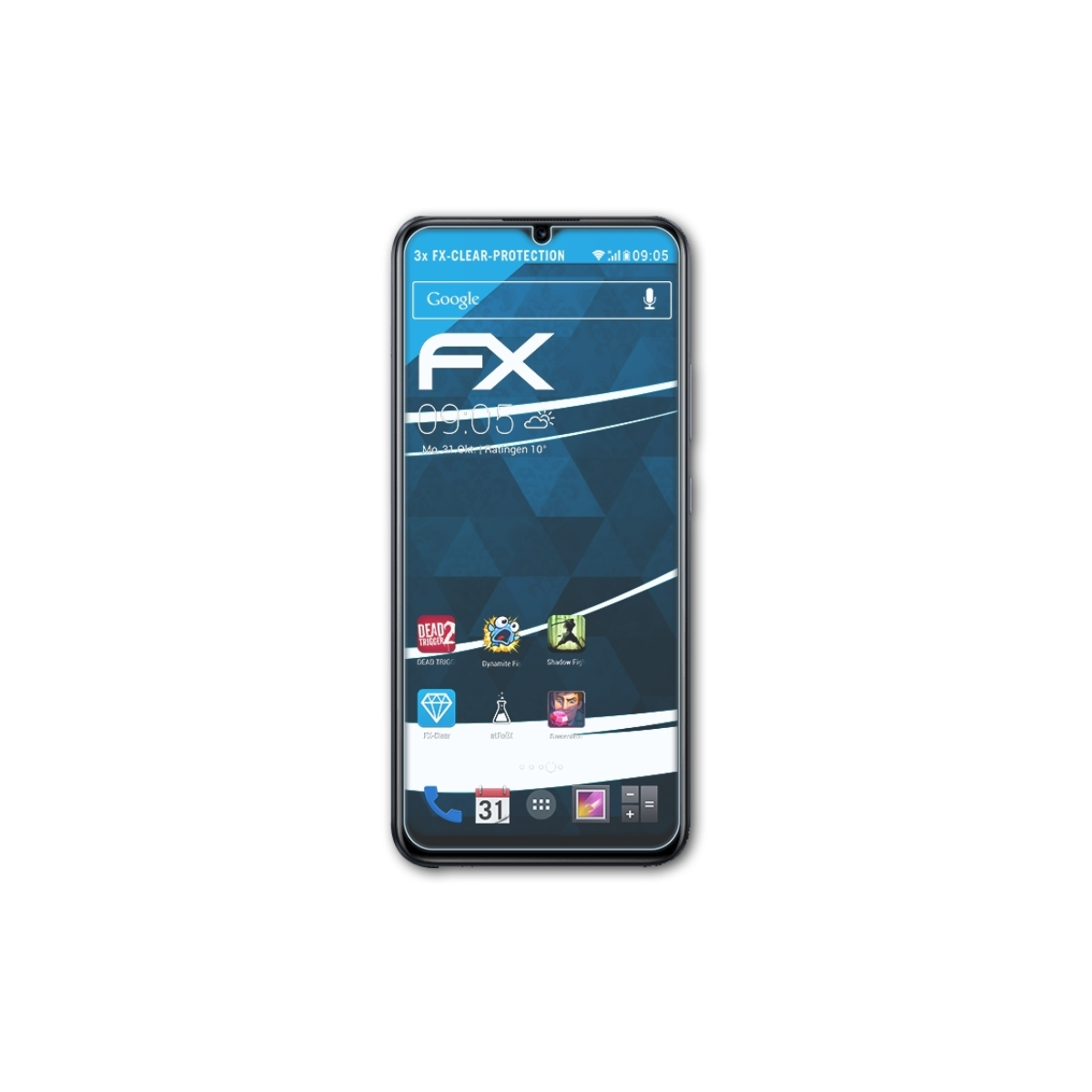 ATFOLIX 3x 50i) FX-Clear Narzo Realme Displayschutz(für