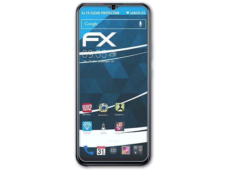 ATFOLIX FX-Clear Realme 50i) 3x Displayschutz(für Narzo