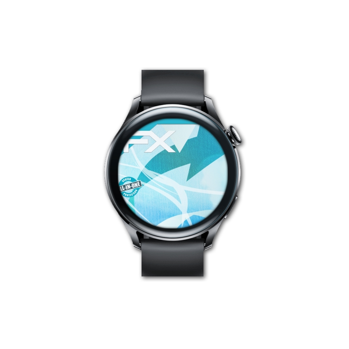 ATFOLIX 3x FX-ActiFleX Watch 3) Displayschutz(für Huawei