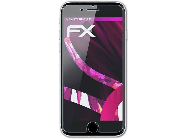FX-Hybrid-Glass (2020)) Apple SE ATFOLIX iPhone Schutzglas(für