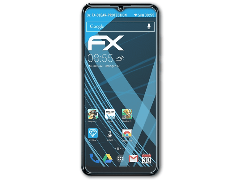 ATFOLIX 3x FX-Clear Alcatel Displayschutz(für 5H)