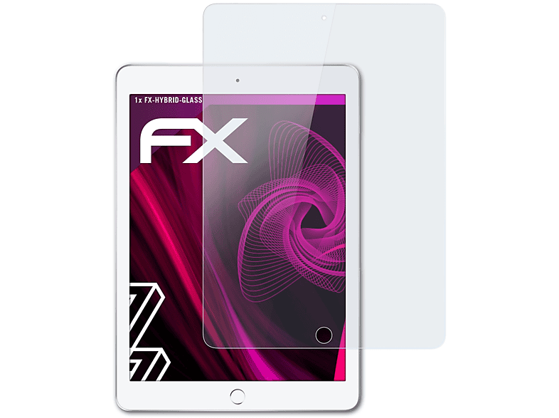 (2017)) Schutzglas(für iPad ATFOLIX Apple FX-Hybrid-Glass