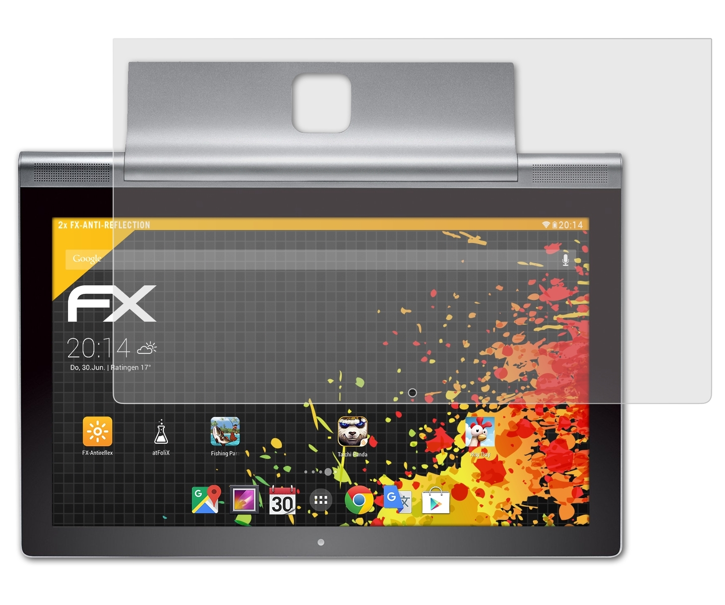 Pro Tablet 2 2x Lenovo (13.3 inch)) Yoga Displayschutz(für FX-Antireflex ATFOLIX