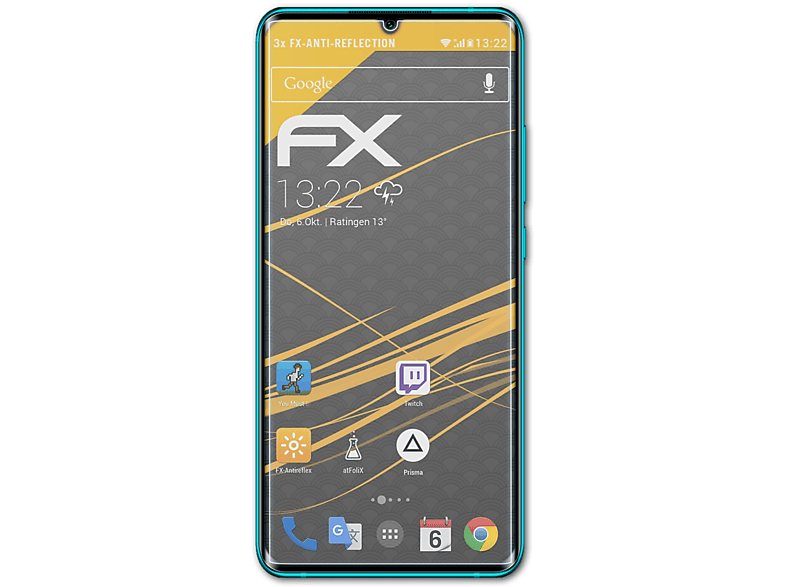 Displayschutz(für ATFOLIX Mi FX-Antireflex Xiaomi 10) Note 3x