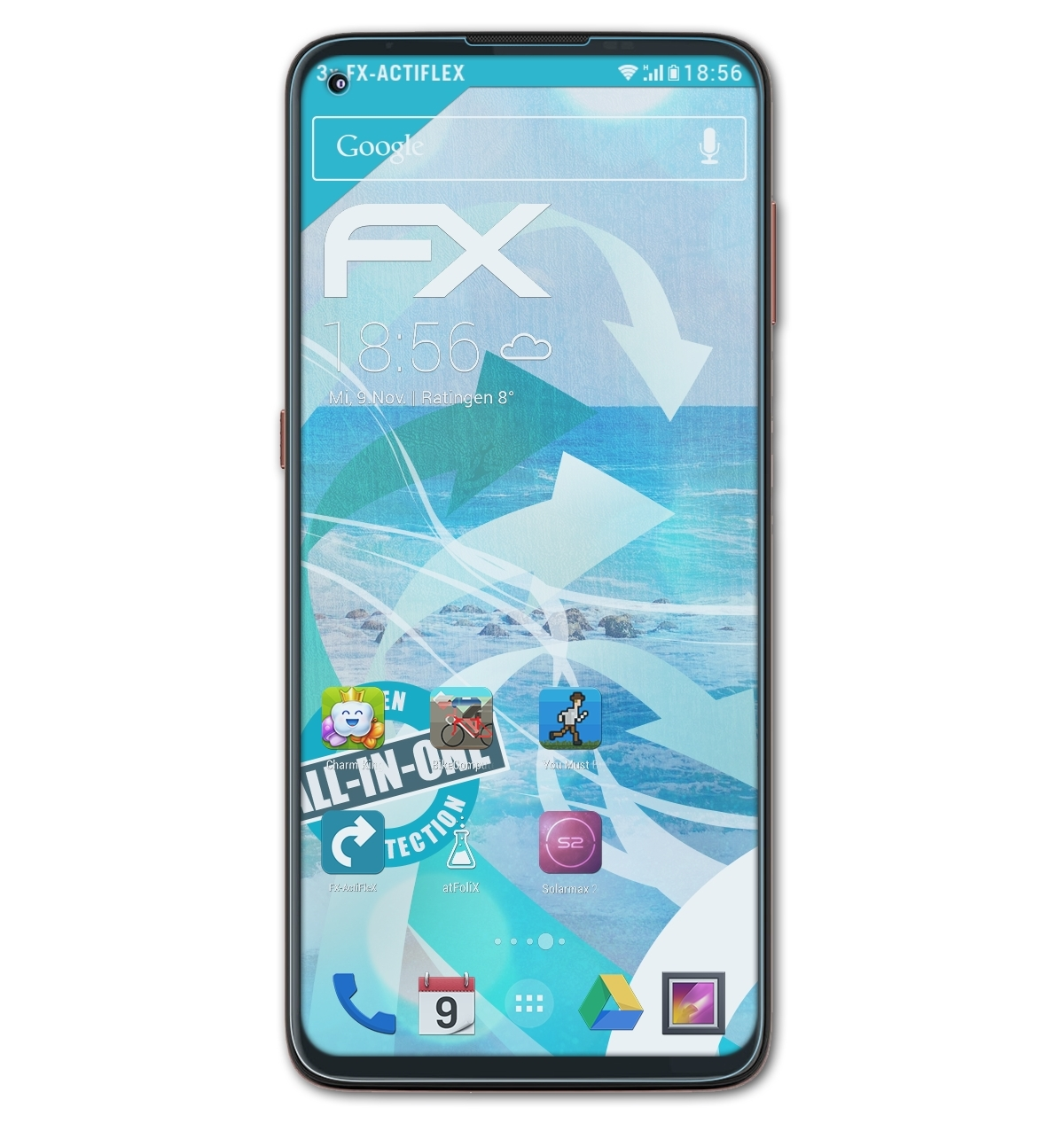 Plus) Moto ATFOLIX Displayschutz(für Motorola G9 FX-ActiFleX 3x
