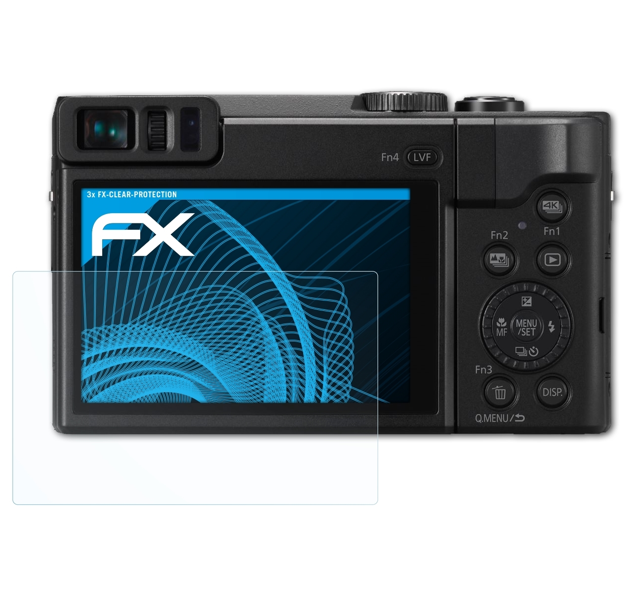 DC-TZ91) Panasonic 3x FX-Clear Displayschutz(für ATFOLIX Lumix