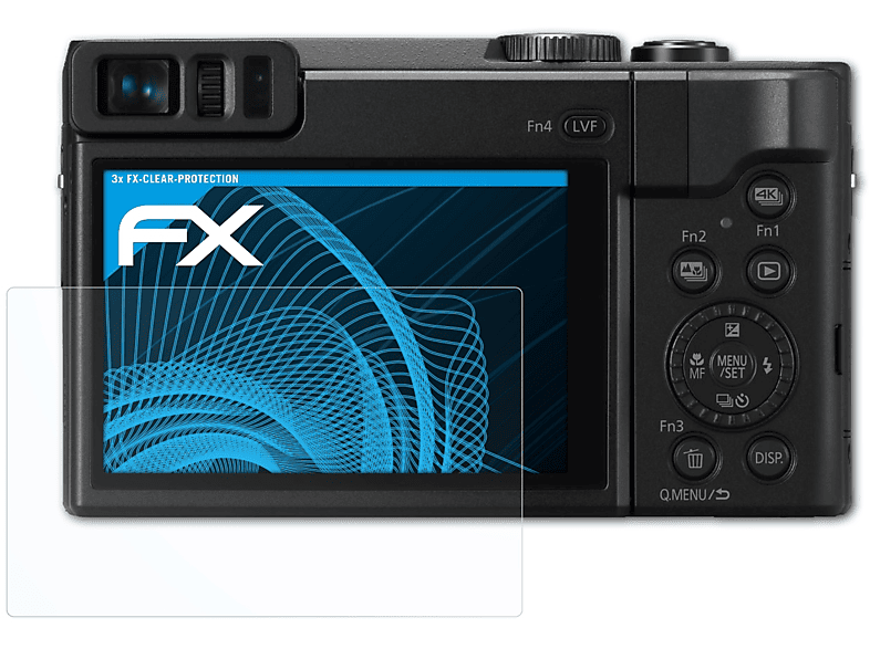 FX-Clear Lumix 3x ATFOLIX Panasonic DC-TZ91) Displayschutz(für