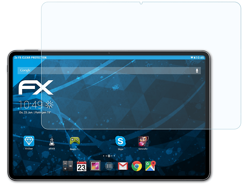 ATFOLIX 2x FX-Clear Displayschutz(für Huawei MatePad Pro 12.6 (2021))