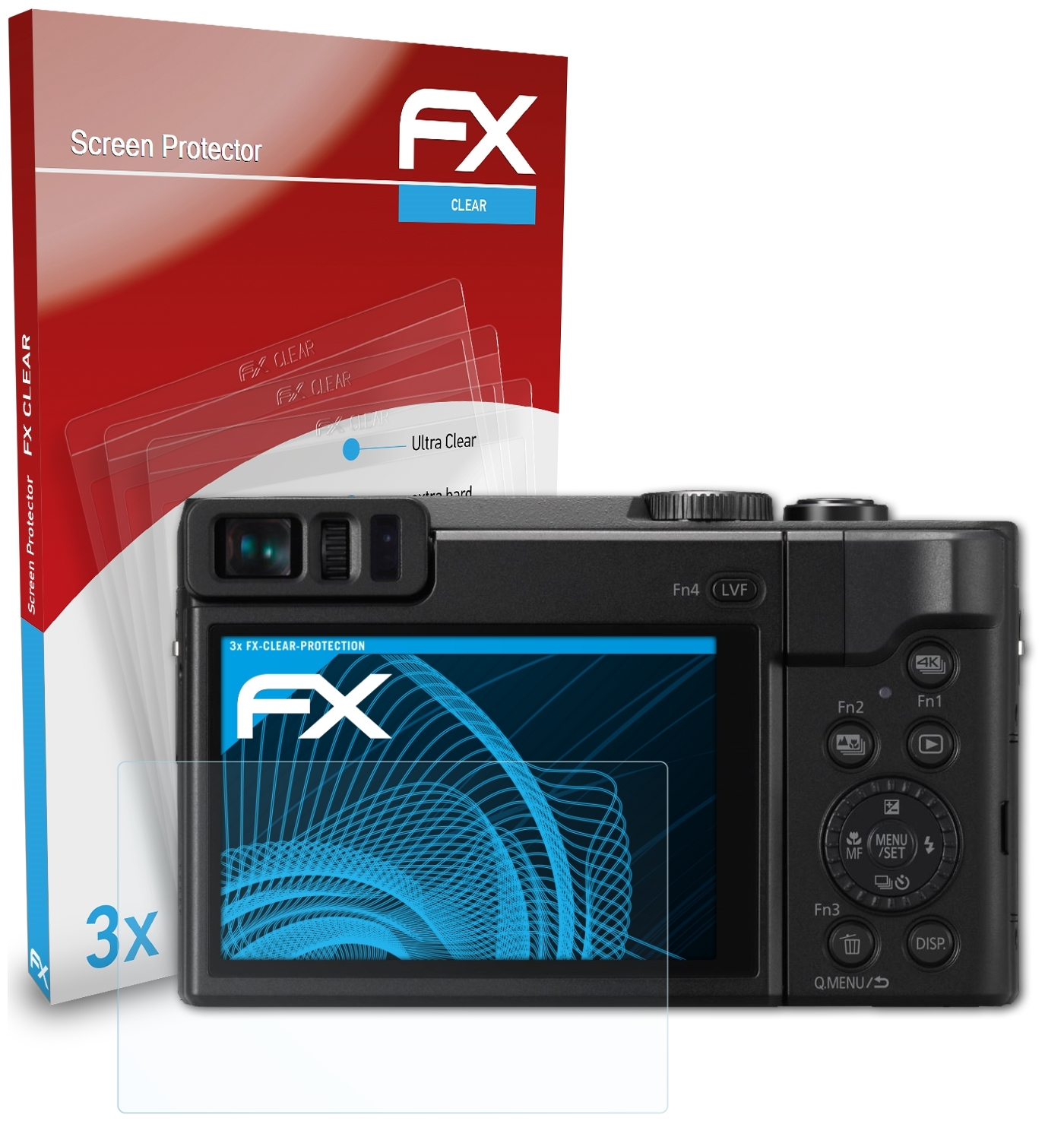 FX-Clear Lumix 3x ATFOLIX Panasonic DC-TZ91) Displayschutz(für