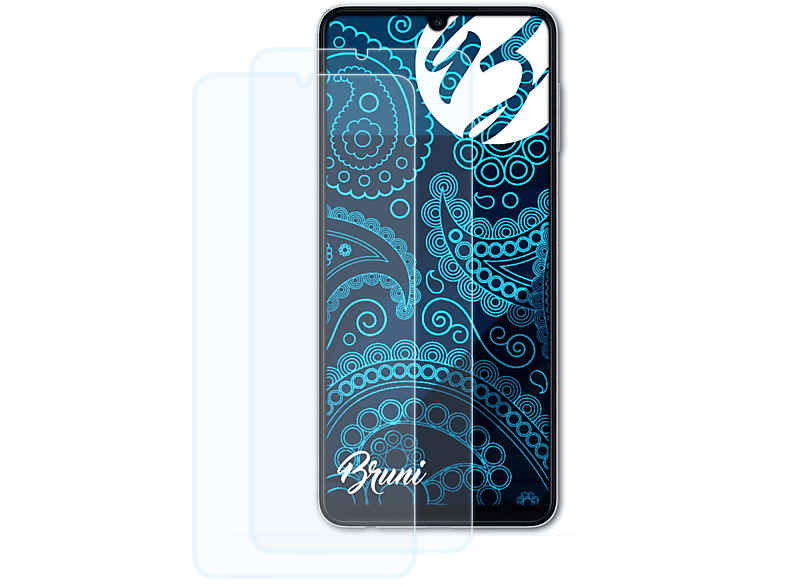 BRUNI 2x Basics-Clear Schutzfolie(für Samsung Galaxy A22 4G)