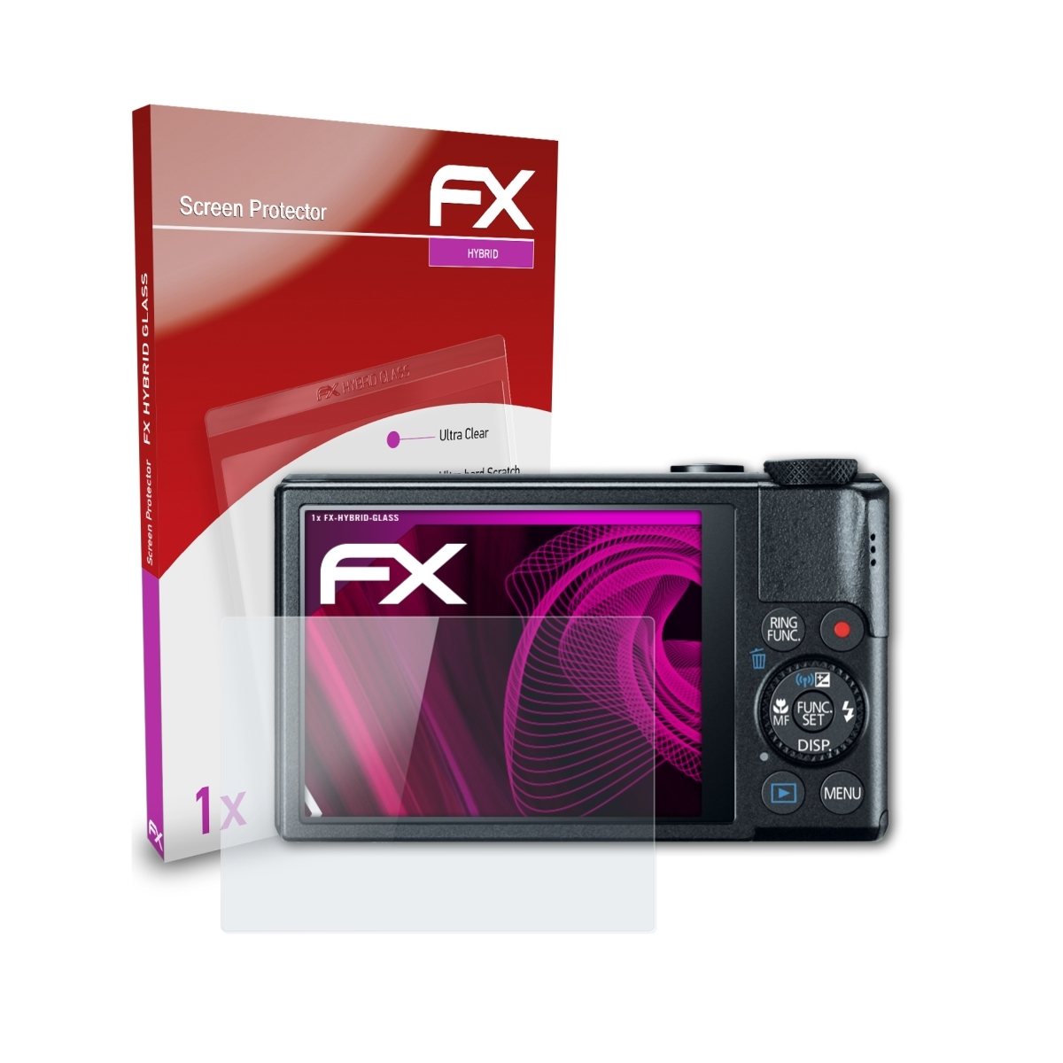 ATFOLIX FX-Hybrid-Glass PowerShot Schutzglas(für S110) Canon