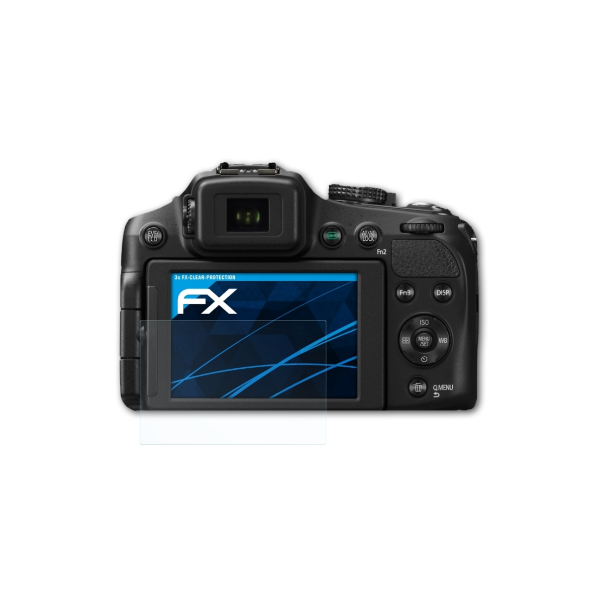 Lumix Panasonic 3x Displayschutz(für ATFOLIX DMC-FZ200) FX-Clear