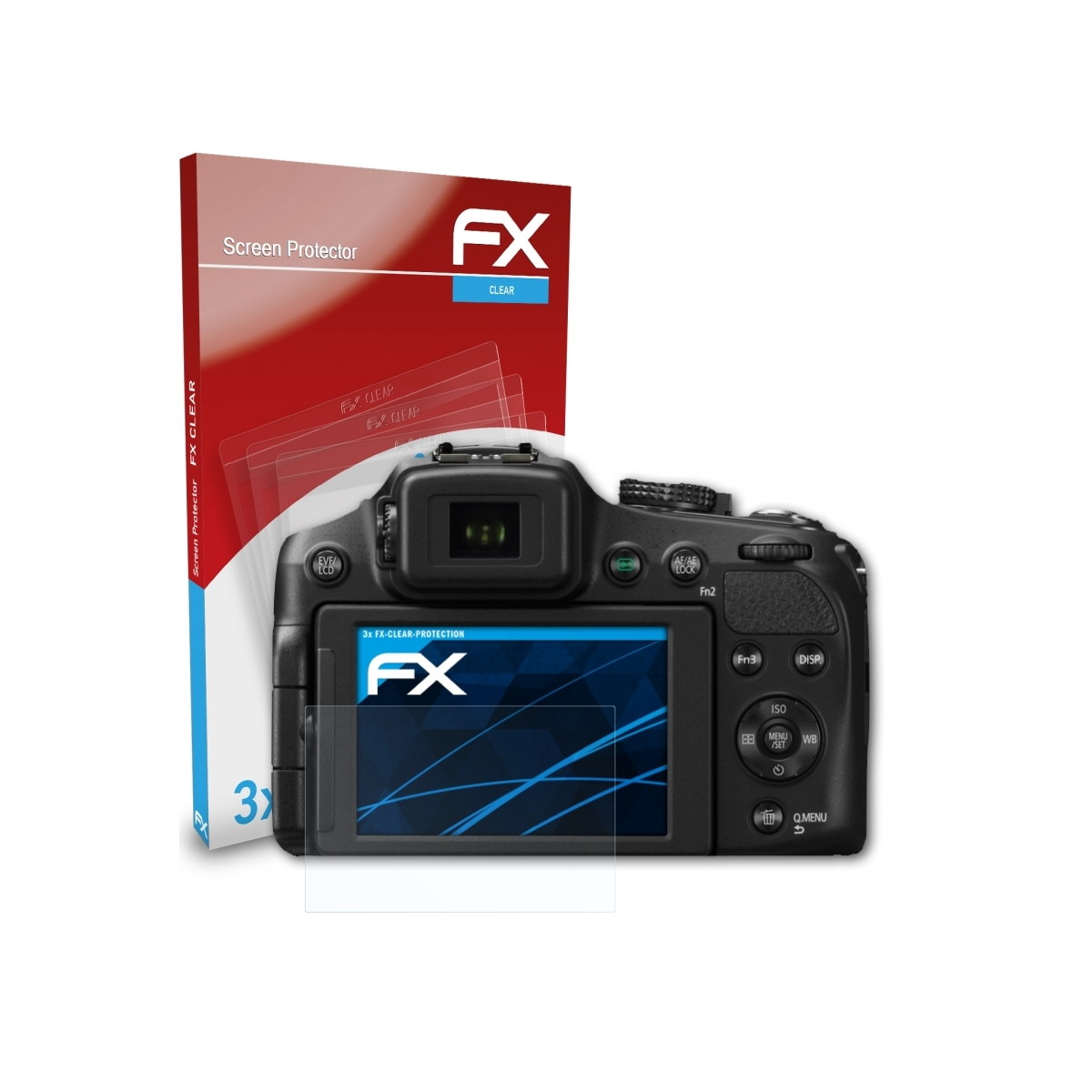 ATFOLIX 3x DMC-FZ200) Displayschutz(für FX-Clear Panasonic Lumix
