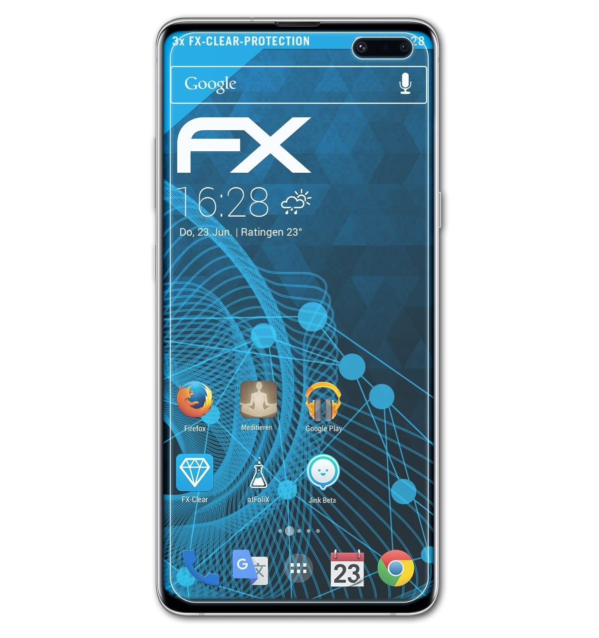 ATFOLIX 3x FX-Clear Displayschutz(für Samsung S10 5G) Galaxy