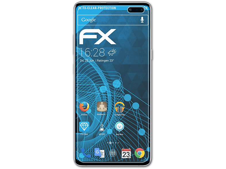 ATFOLIX 3x FX-Clear Displayschutz(für S10 5G) Galaxy Samsung