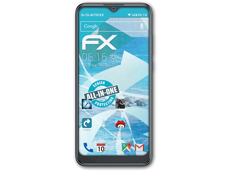 ATFOLIX 3x Displayschutz(für FX-ActiFleX Pro) TCL L10