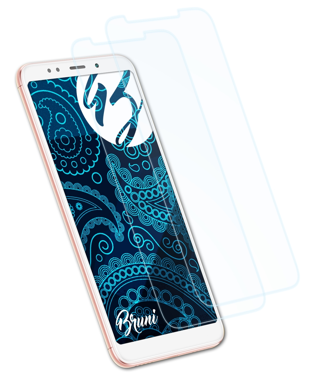 BRUNI 2x Basics-Clear Schutzfolie(für Plus) Redmi Xiaomi 5