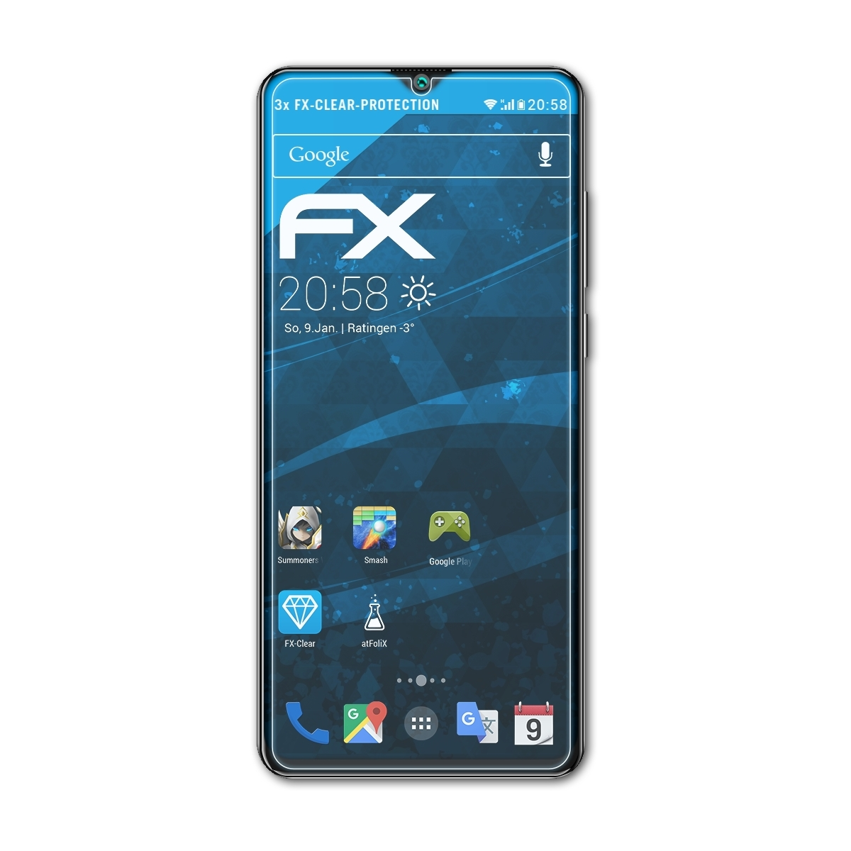 ATFOLIX 3x FX-Clear Displayschutz(für Cubot Note 20)