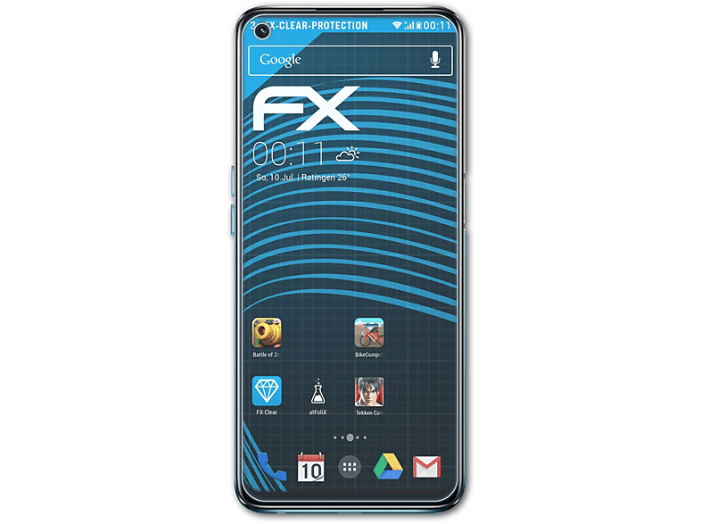 5G) FX-Clear A93 3x Oppo Displayschutz(für ATFOLIX