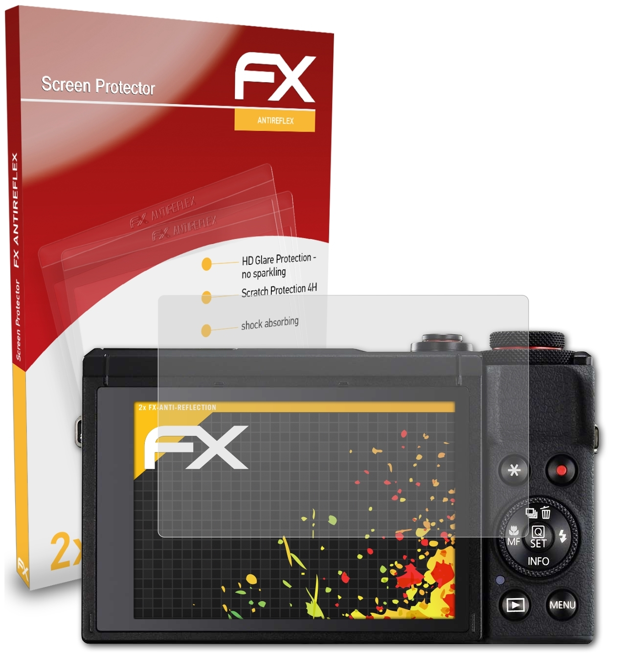 FX-Antireflex 2x PowerShot Displayschutz(für G7 X ATFOLIX Canon Mark III)