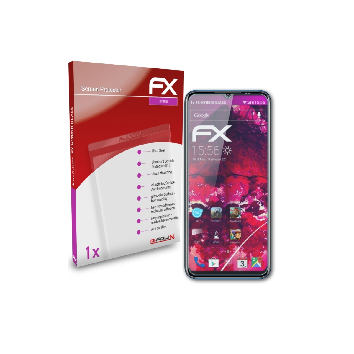 FX-Hybrid-Glass Pro) Max Schutzglas(für ATFOLIX Gionee