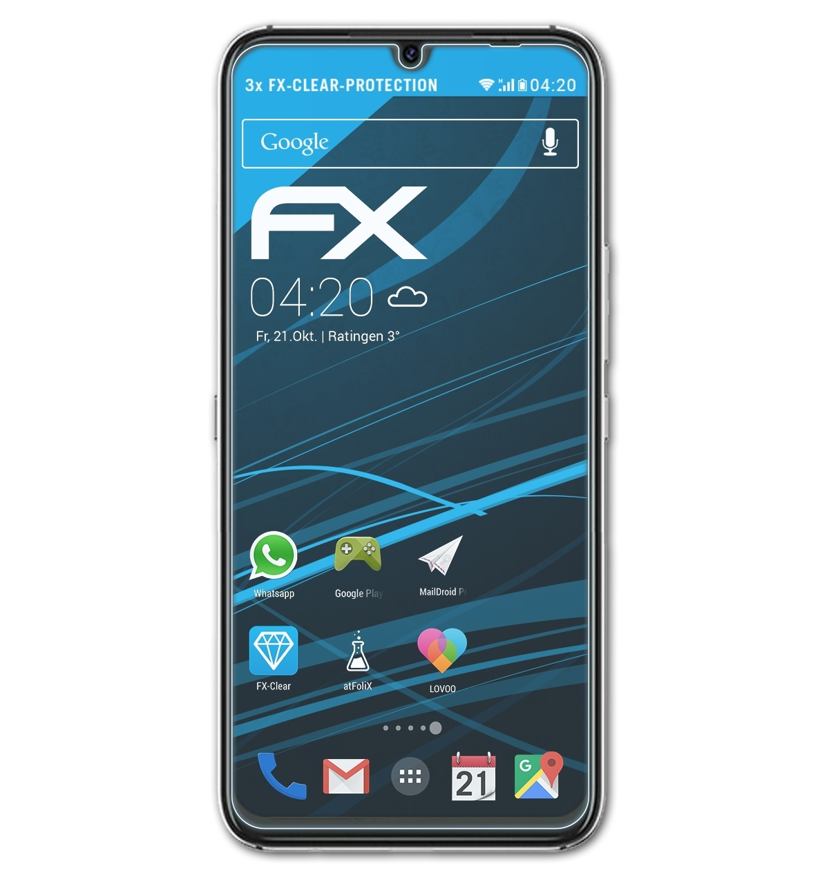A9 FX-Clear ATFOLIX Pro) 3x UMiDigi Displayschutz(für