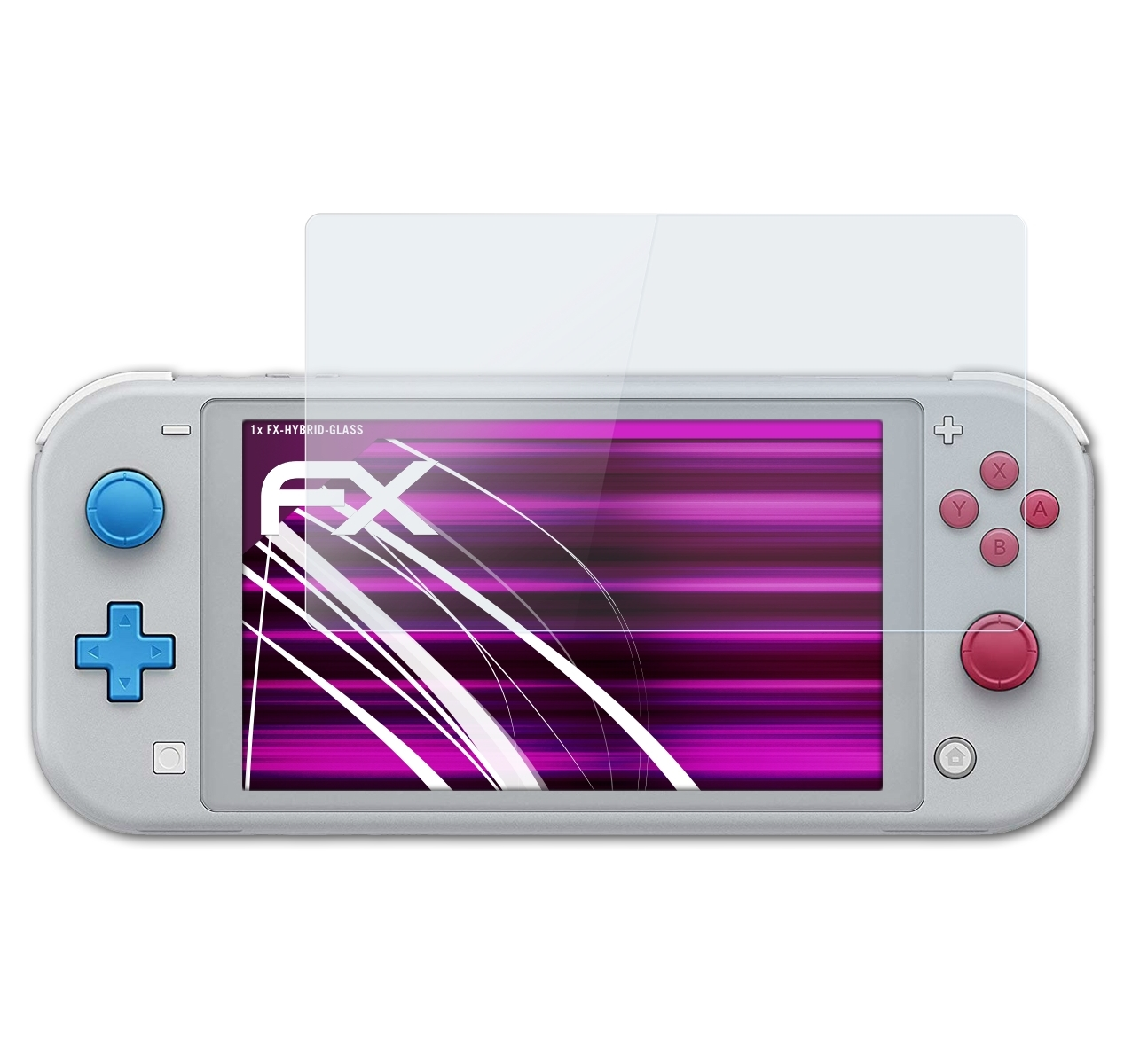 ATFOLIX FX-Hybrid-Glass Schutzglas(für Nintendo Switch Lite)