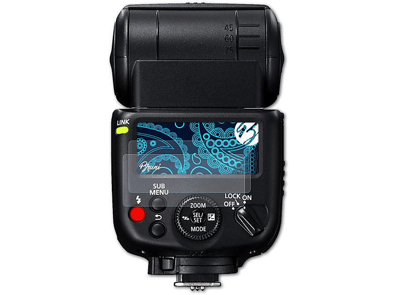 BRUNI 2x Basics-Clear Schutzfolie(für Canon 430EX Speedlite III-RT)