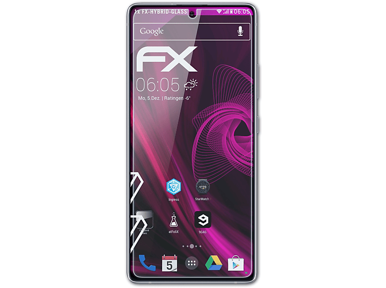 ATFOLIX FX-Hybrid-Glass Schutzglas(für Lite) S10 Galaxy Samsung