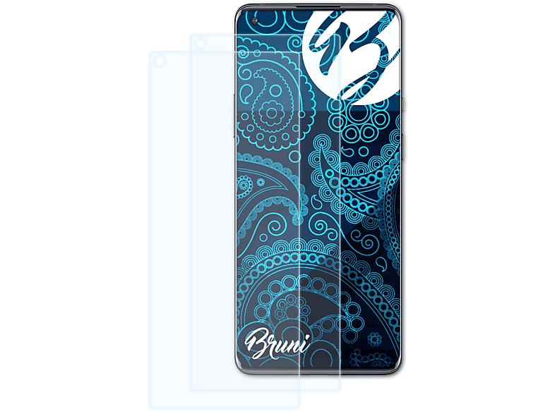 BRUNI 2x Basics-Clear Schutzfolie(für OnePlus 8 Pro)