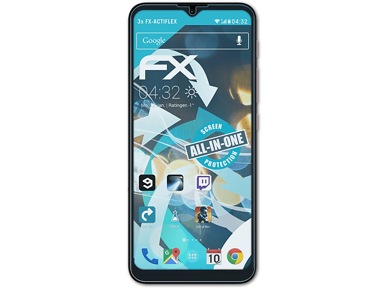 Motorola 3x FX-ActiFleX ATFOLIX G30) Moto Displayschutz(für
