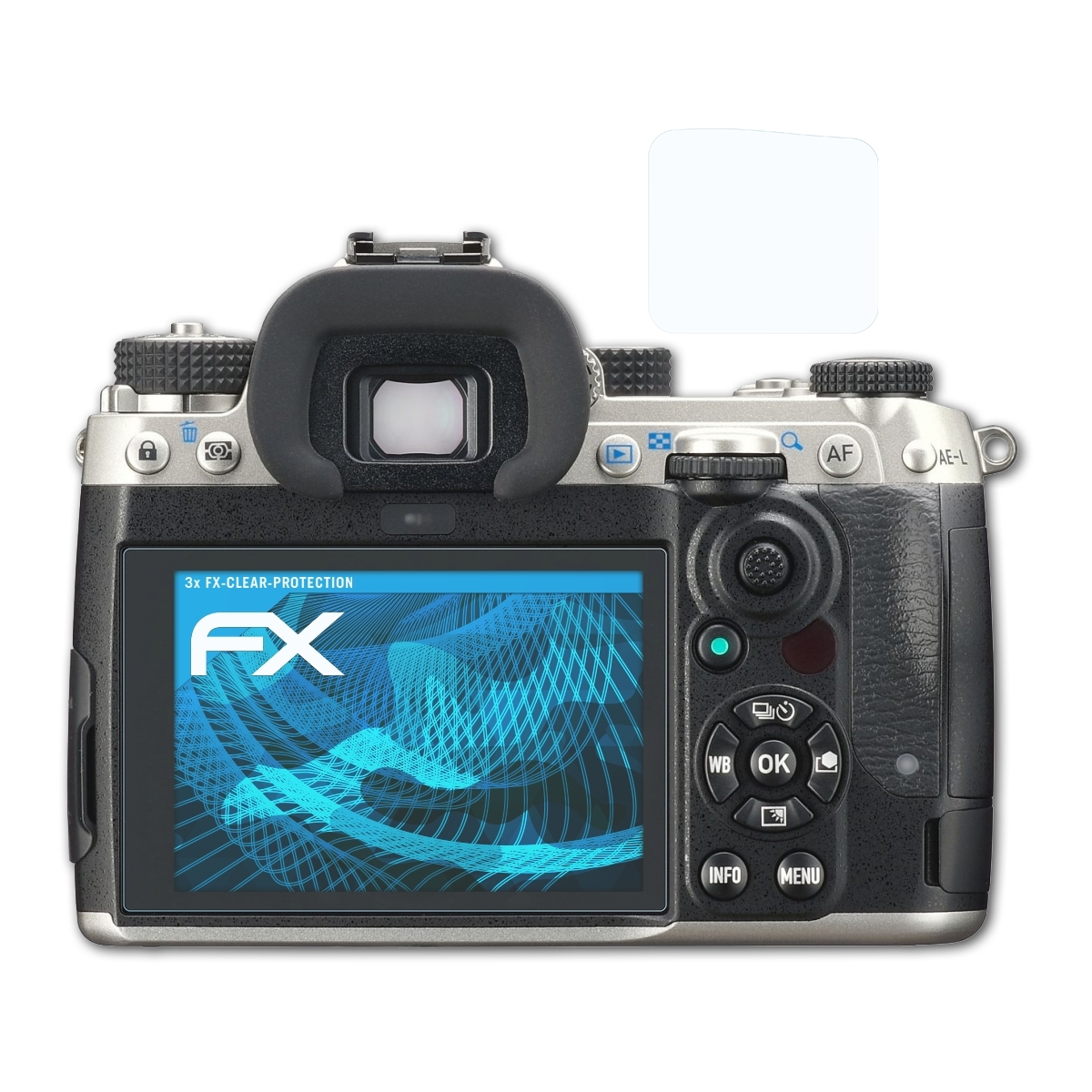 Mark FX-Clear III) Pentax Displayschutz(für ATFOLIX Ricoh K-3 3x