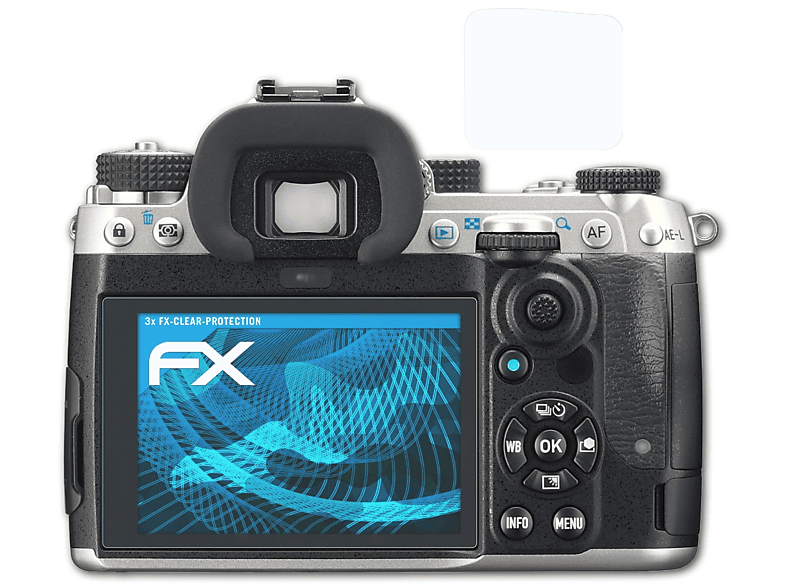 Mark FX-Clear III) Pentax Displayschutz(für ATFOLIX Ricoh K-3 3x