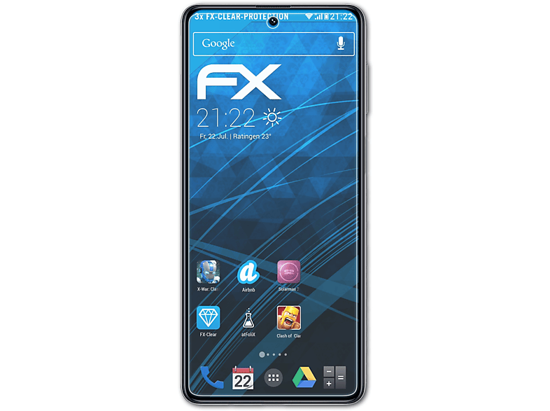 ATFOLIX 3x FX-Clear Displayschutz(für Samsung Galaxy M51) | Displayschutzfolien & Gläser