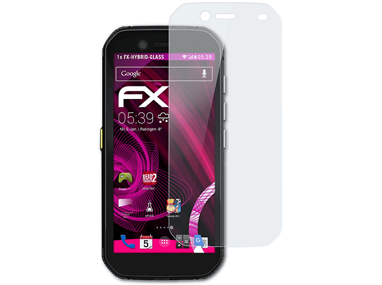 FX-Hybrid-Glass ATFOLIX CAT Schutzglas(für Caterpillar S32)