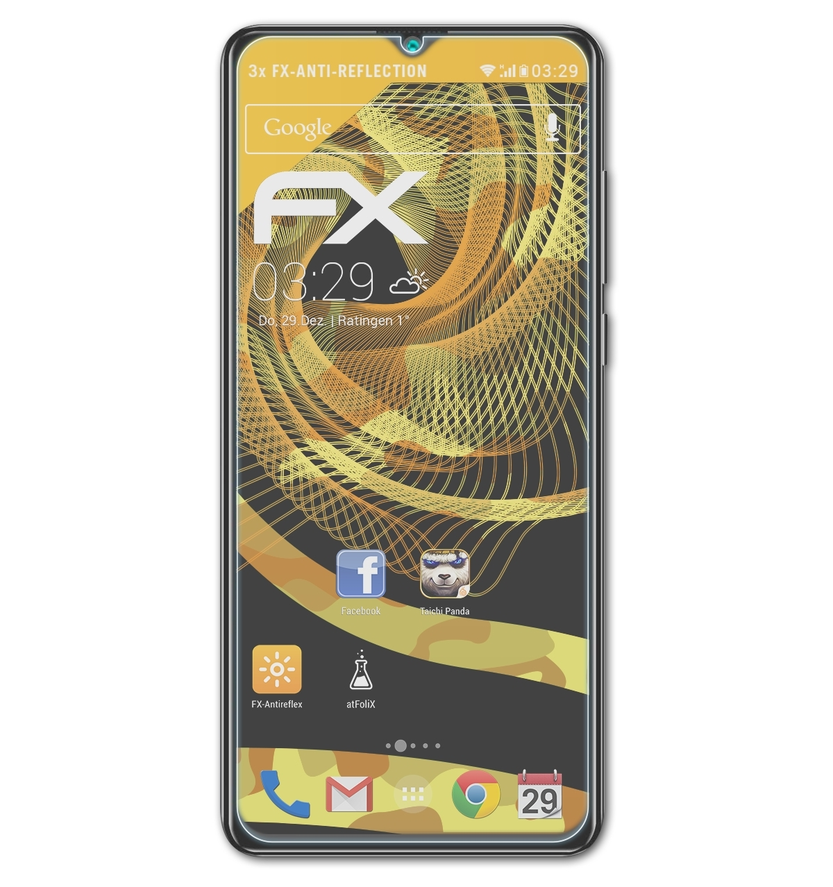 Hafury FX-Antireflex 3x ATFOLIX K30) Displayschutz(für