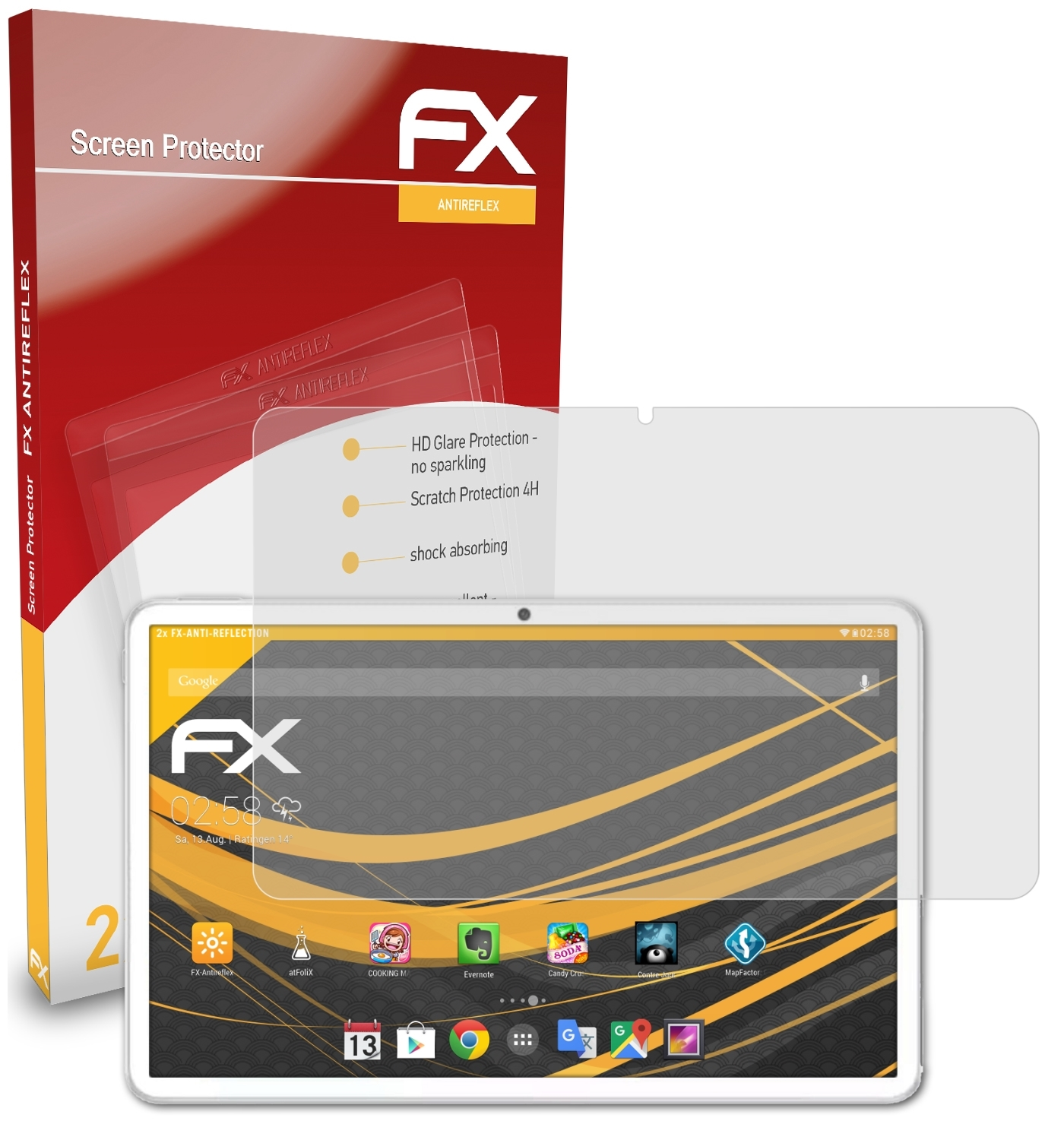 ATFOLIX MatePad (2020)) Displayschutz(für 2x Huawei FX-Antireflex
