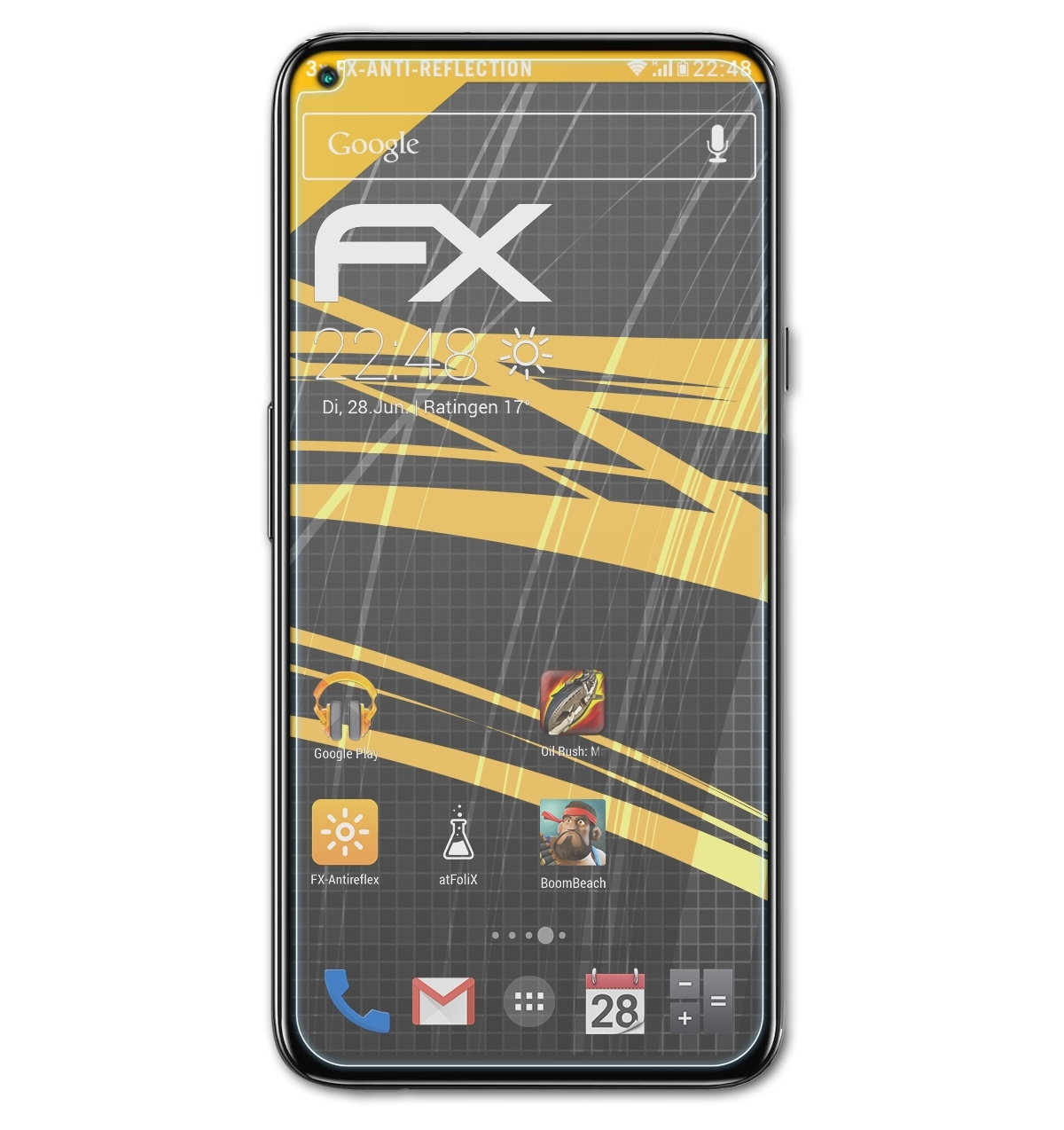 Cubot FX-Antireflex 3x ATFOLIX Displayschutz(für X30)