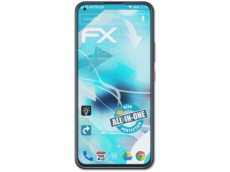 FX-ActiFleX ZTE 3x Displayschutz(für ATFOLIX Blade V2020)