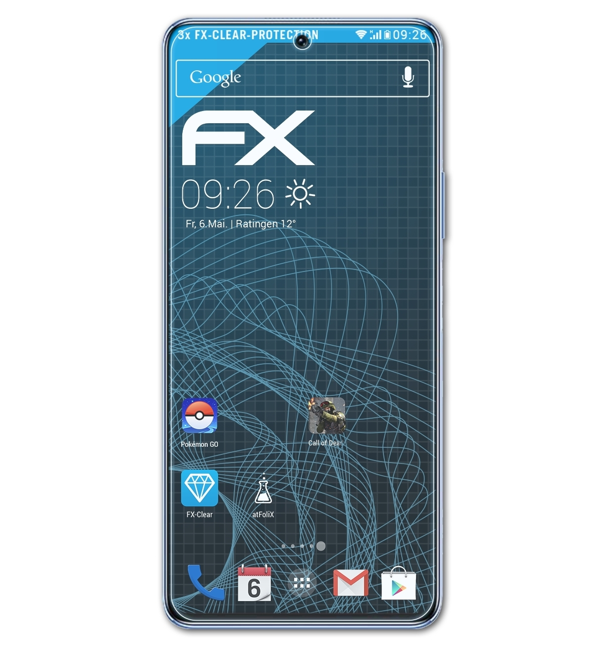 3x Honor FX-Clear ATFOLIX Displayschutz(für SE) 50